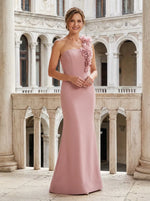 Jersey Mermaid 3D Flowers Mother of the Bride Dresses