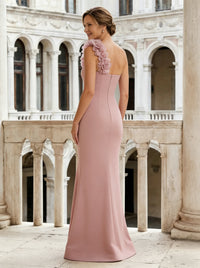 Jersey Mermaid 3D Flowers Mother of the Bride Dresses
