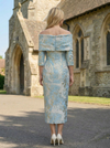 Satin Jacquard Sheath Pleated Mother of the Bride Dresses