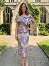 Satin Off the Shoulder Pleated Mother of the Bride Dresses