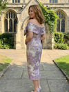 Satin Off the Shoulder Pleated Mother of the Bride Dresses