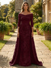 Sequin Embroidery Sheath Off the Shoulder Mother of the Bride Dresses