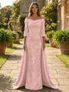 Sequin Embroidery Sheath Off the Shoulder Mother of the Bride Dresses