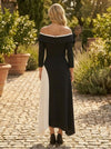 Chiffon A-Line Off the Shoulder 3D Flowers Mother of the Bride Dresses