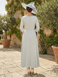 Chiffon Sheath Round Neck Applique Mother of the Bride Dresses