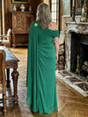 Chiffon Sheath One Shoulder Side Slit Mother of the Bride Dresses