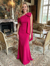 Satin Mermaid One Shoulder Bow Mother of the Bride Dresses