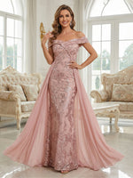 Chiffon Mermaid Off the Shoulder Mother of the Bride Dresses