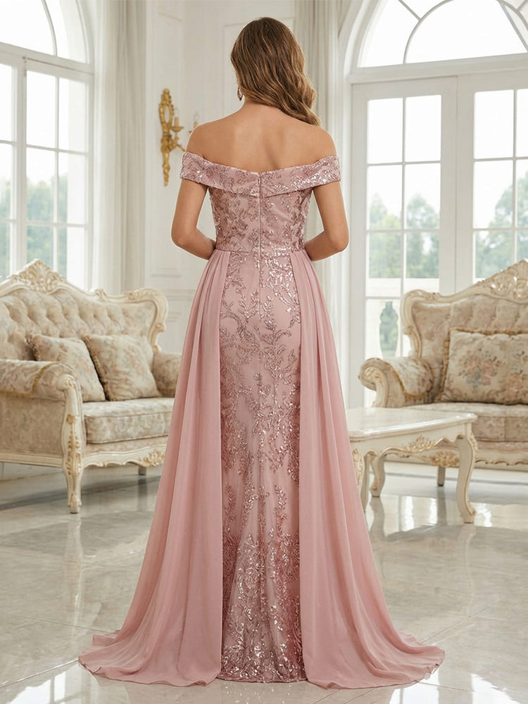 Chiffon Mermaid Off the Shoulder Mother of the Bride Dresses