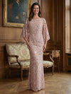 Mermaid Crew Neck Lace Applique  Mother of the Bride Dresses