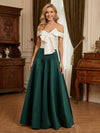 A-Line Off the Shoulder Bow Mother of the Bride Dresses
