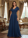 Chiffon A-Line V Neck Applique  Mother of the Bride Dresses