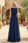 Chiffon A-Line V Neck Pleated Mother of the Bride Dresses