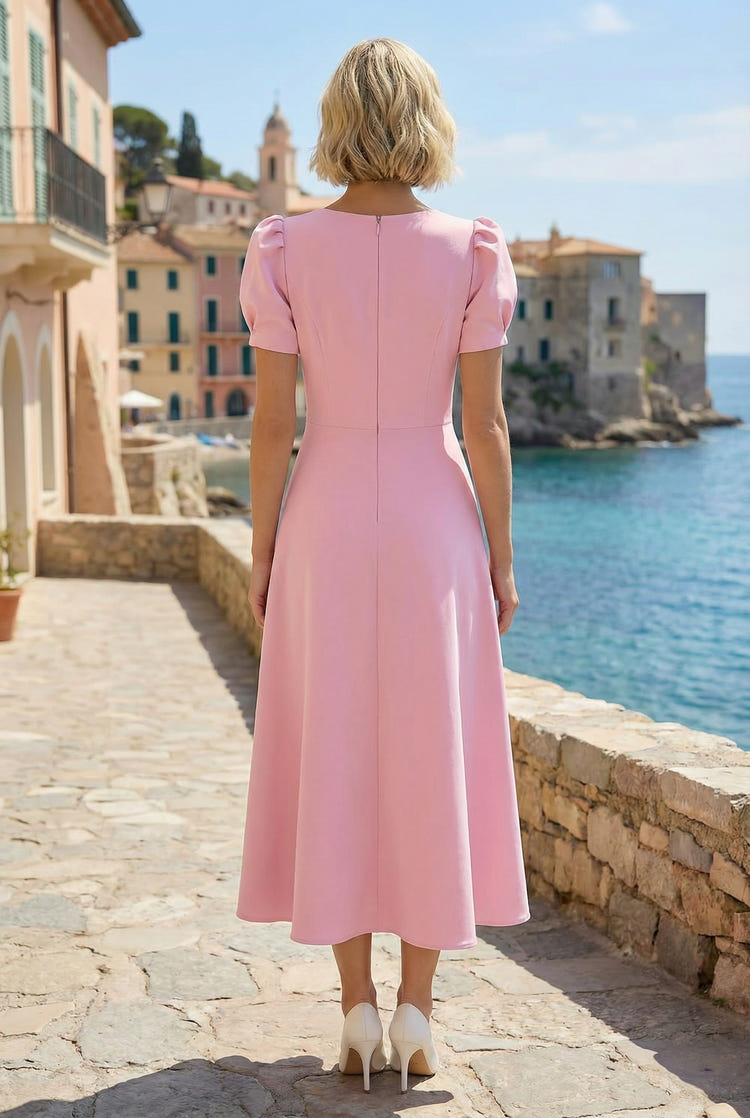 Jersey A-Line Crew Neck Simple Mother of the Bride Dresses