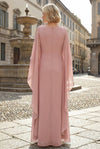Chiffon A-Line Cowl Neck Embroidery Mother of the Bride Dresses