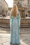 Sequin Embroidery A-Line Crew Neck Embroidery Mother of the Bride Dresses