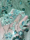 Sequin Embroidery A-Line Crew Neck Embroidery Mother of the Bride Dresses