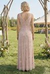 A-Line V Neck Floral 2 Pieces Mother of the Bride Dresses