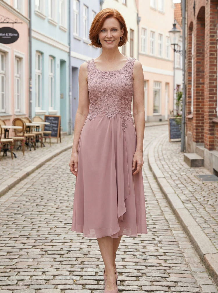 Lace Applique 2 Pieces Mother of the Bride Dresses with Jacket