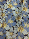 Jacquard A-Line Strapless 3D Flowers Formal Dresses