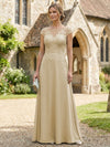 Chiffon A-Line Floral Embroidery Mother of the Bride Dresses