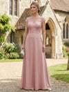 Chiffon A-Line Floral Embroidery Mother of the Bride Dresses