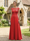 Chiffon A-Line Floral Embroidery Mother of the Bride Dresses