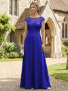 Chiffon A-Line Floral Embroidery Mother of the Bride Dresses