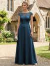 Chiffon A-Line Floral Embroidery Mother of the Bride Dresses