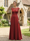 Chiffon A-Line Floral Embroidery Mother of the Bride Dresses