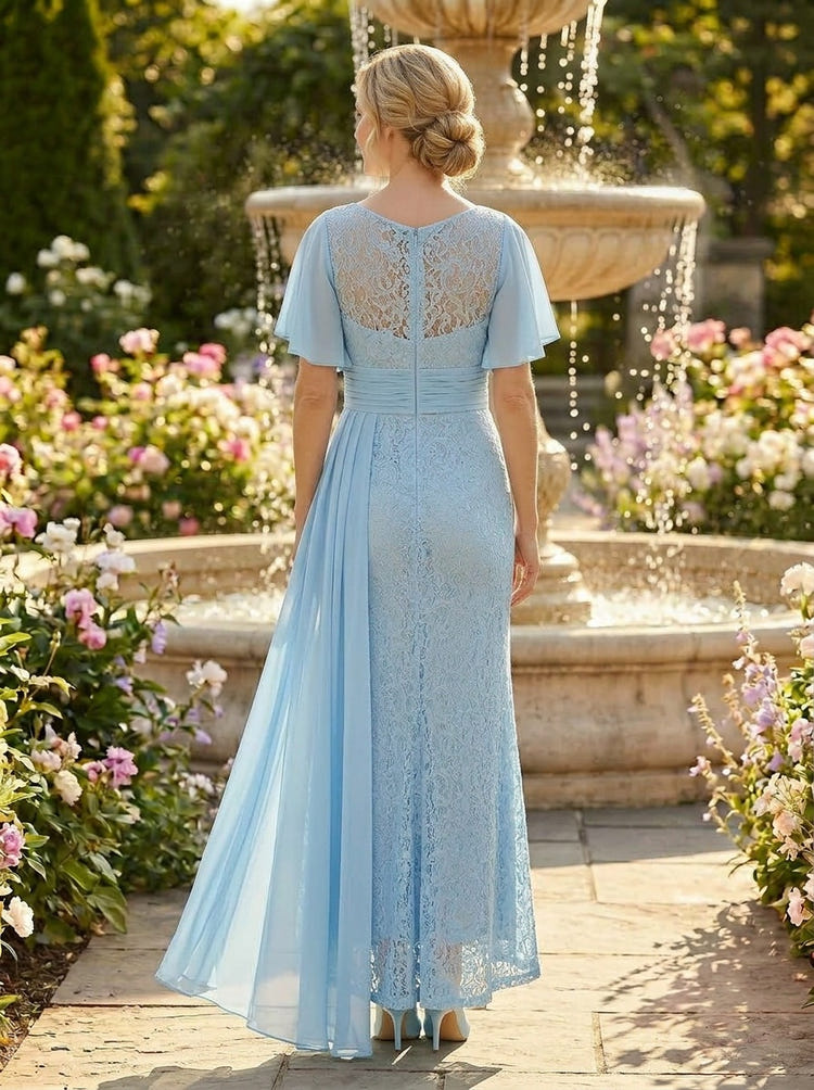 Chiffon Sheath Lace Mother of the Bride Dresses