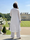 3 Pieces Chiffon Pantsuit V Neck Mother of the Bride Pantsuits with Jacket