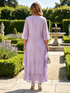 3 Pieces Jacquard A-Line Crew Neck Mother of the Bride Dresses with Jacket