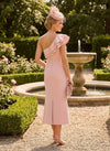 Jersey Mermaid One Shoulder Mother of the Bride Dresses with Ruffles