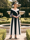 Chiffon A-Line V Neck Mother of the Bride Dresses with Feather