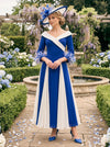 Chiffon A-Line V Neck Mother of the Bride Dresses with Feather