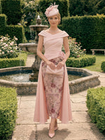 Satin Sheath V Neck Mother of the Bride Dresses with Wraps