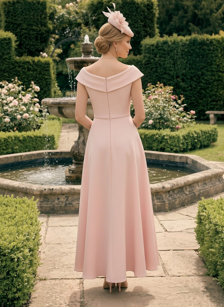 Satin Sheath V Neck Mother of the Bride Dresses with Wraps