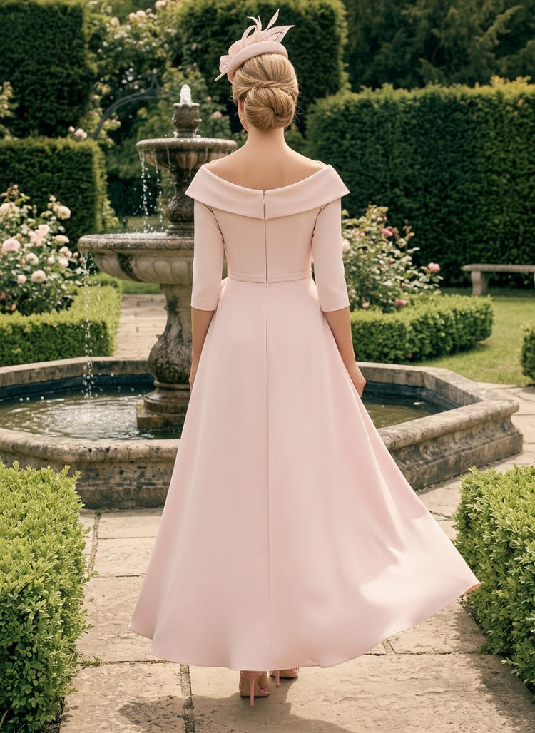 Satin Sheath V Neck Mother of the Bride Dresses with Wraps