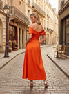 Satin A-Line Off the Shoulder Pleated Mother of the Bride Dresses