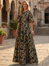 Jacquard A-Line Crew Neck Mother of the Bride Dresses with Pleated