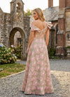 Jacquard A-Line One Shoulder Mother of the Bride Dresses with Ruffles