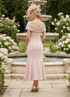 Satin Mermaid Off the Shoulder Mother of the Bride Dresses with 3D Flowers
