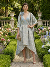 Jacquard High Low Mother of the Bride Dresses with Shawl