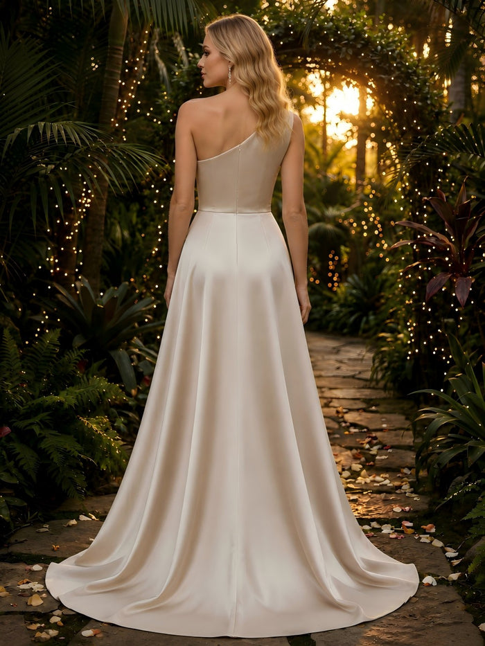 Jacquard Sheath One Shoulder Mother of the Bride Dresses with Bow