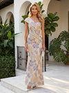 Jacquard Mermaid One Shoulder Pleated Mother of the Bride Dresses