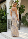 Jacquard Mermaid One Shoulder Pleated Mother of the Bride Dresses