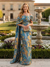 Jacquard Mermaid Off the Shoulder Pleated Mother of the Bride Dresses