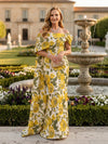 Jacquard Mermaid Off the Shoulder Pleated Mother of the Bride Dresses