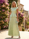 Sequin A-Line Crew Neck Glitter Mother of the Bride Dresses